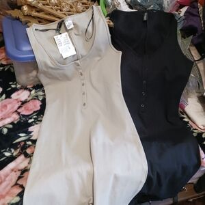Divided Beige Sleeveless 2  Rompers One W Tags One Wo Tags Size Xsm